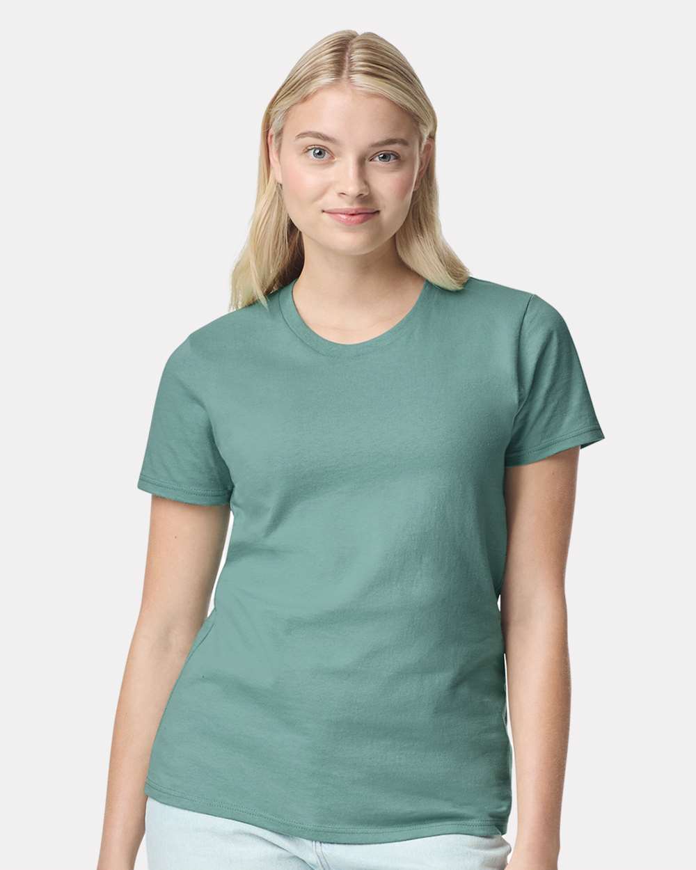 Women's Heavy Cotton™ T-Shirt - OnModelFront - B86960403 - Aquatic