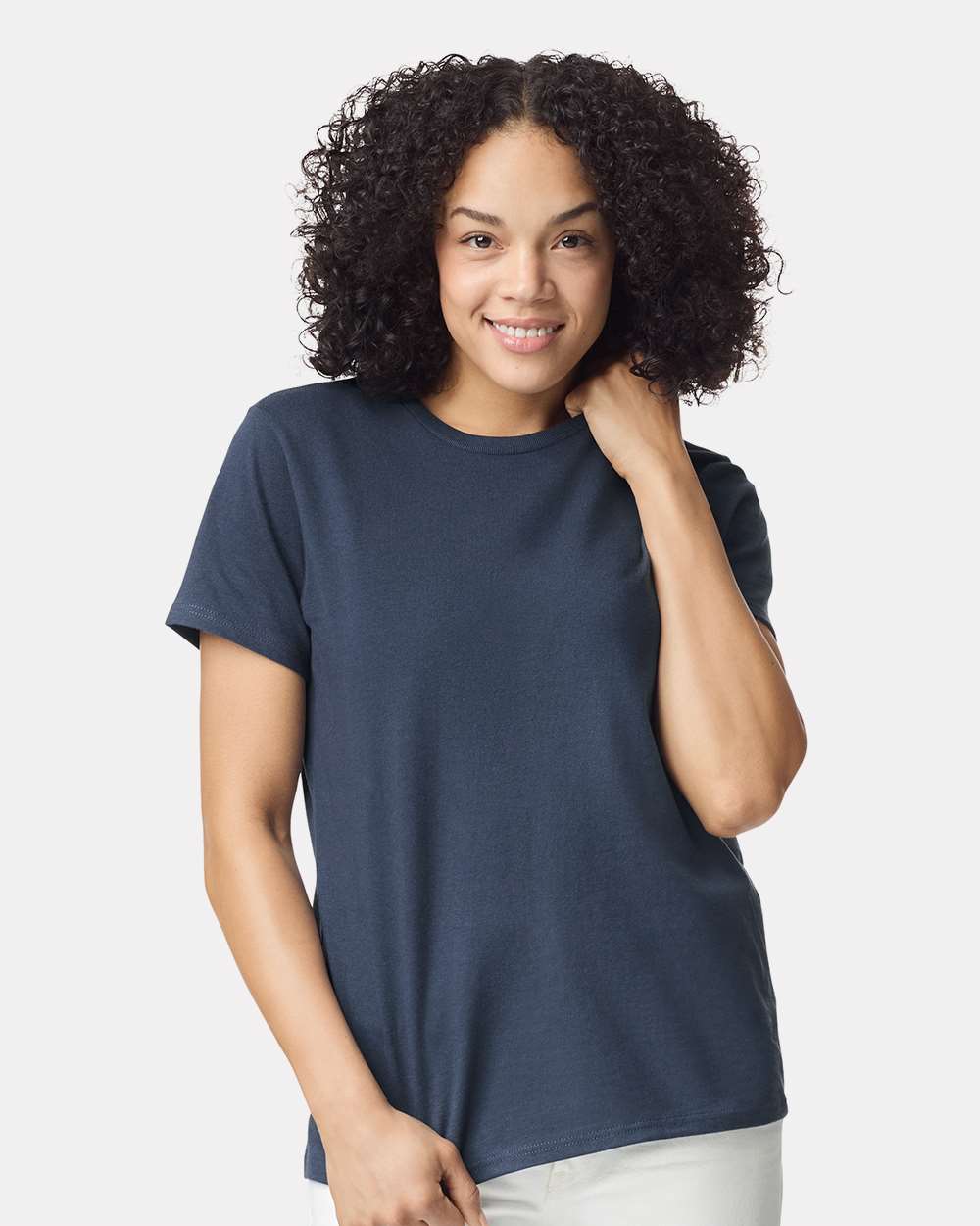 Women's Heavy Cotton™ T-Shirt - OnModelFront - B86960823 - Blue Dusk