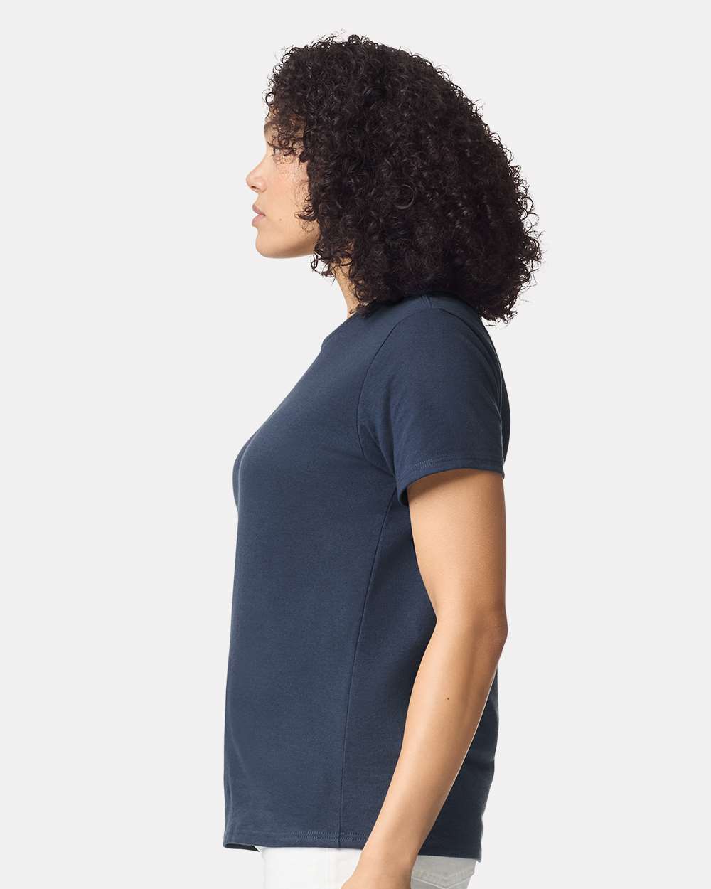 Women's Heavy Cotton™ T-Shirt - OnModelSide - B86960823 - Blue Dusk