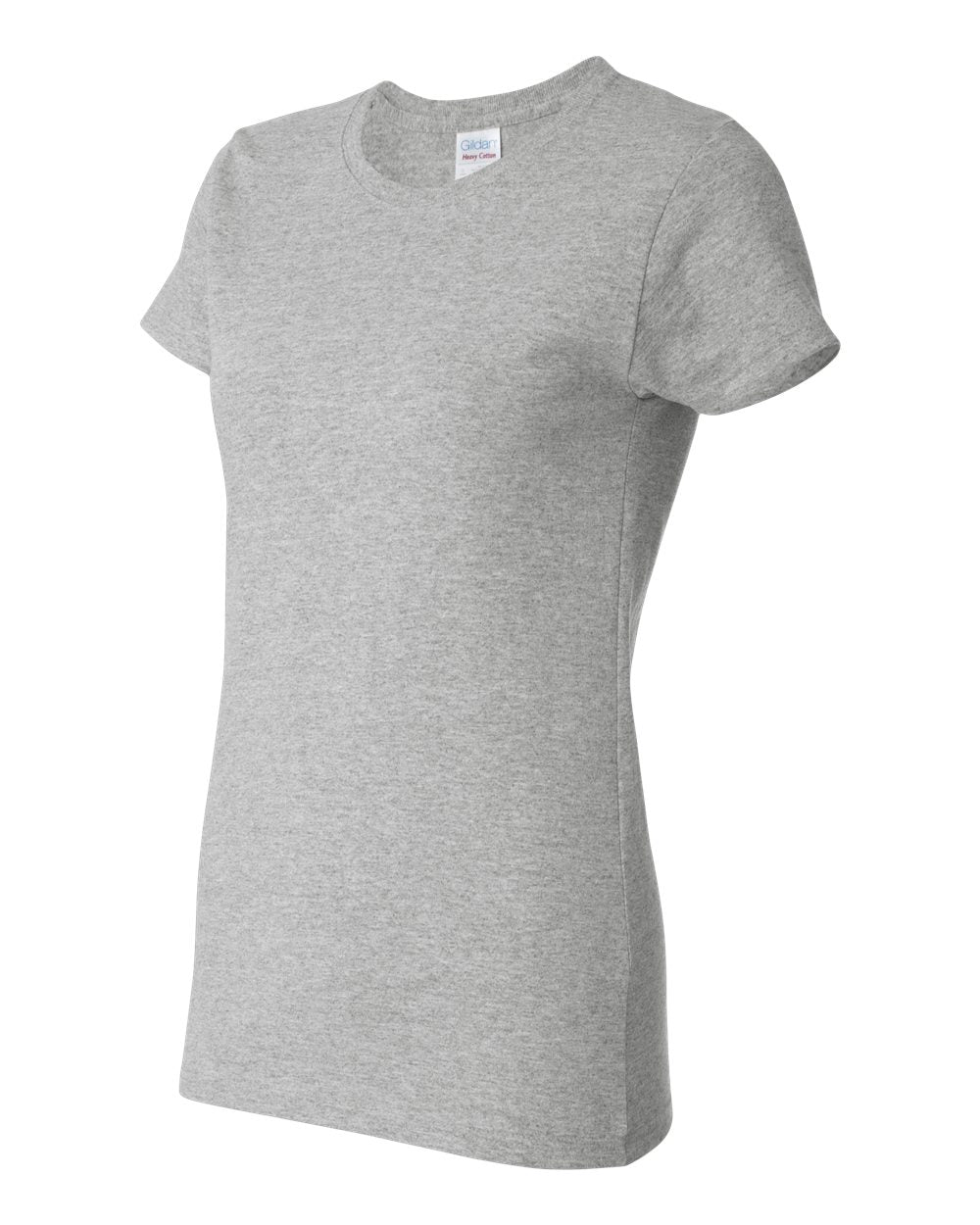 Women's Heavy Cotton™ T-Shirt - Side - B86960028 - Ash Grey