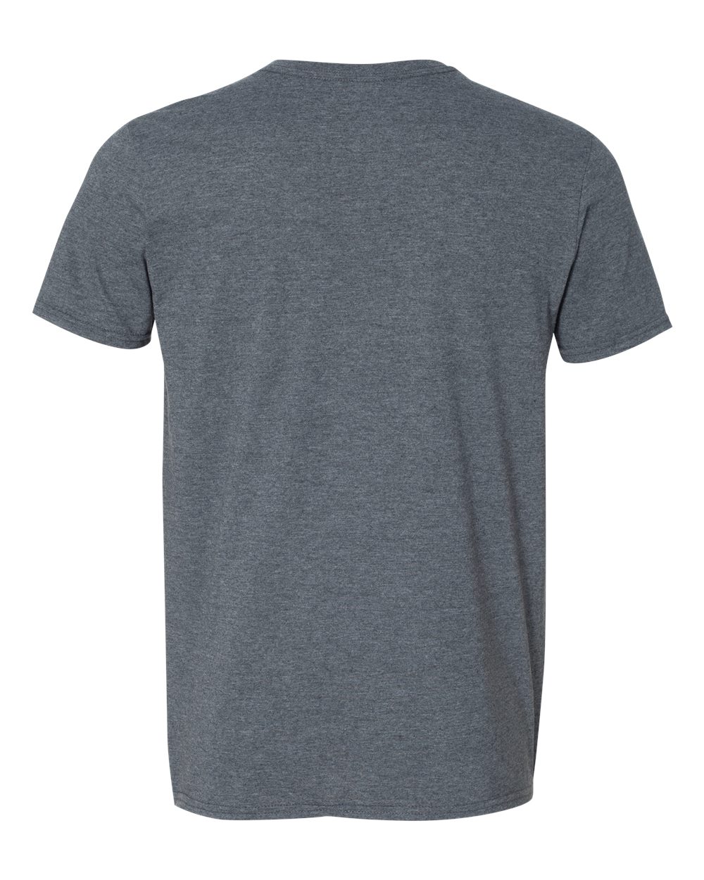 Men's Softstyle® V-Neck T-Shirt - Back - B01760103 - Dark Heather