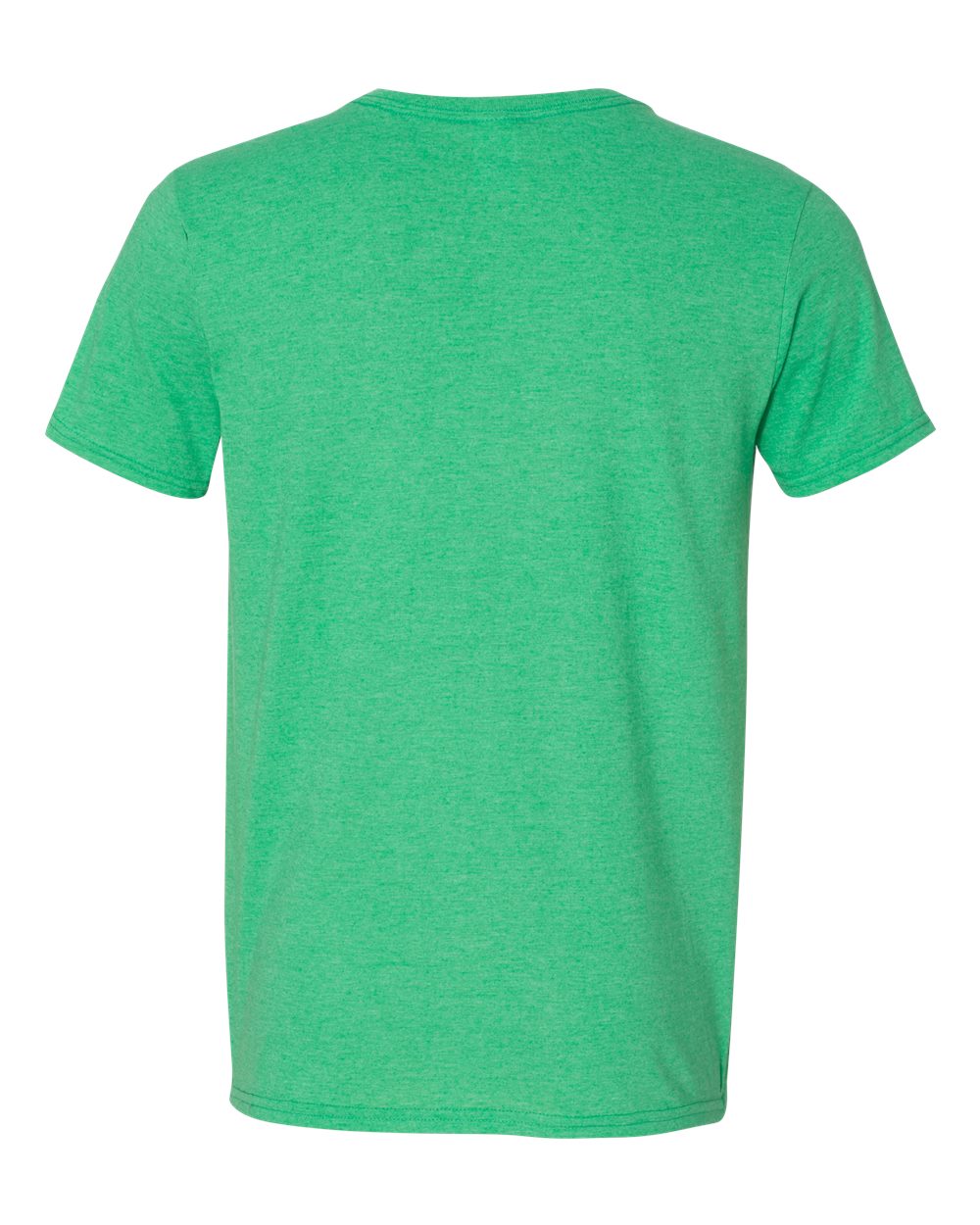 Men's Softstyle® V-Neck T-Shirt - Back - B01760213 - Heather Irish Green