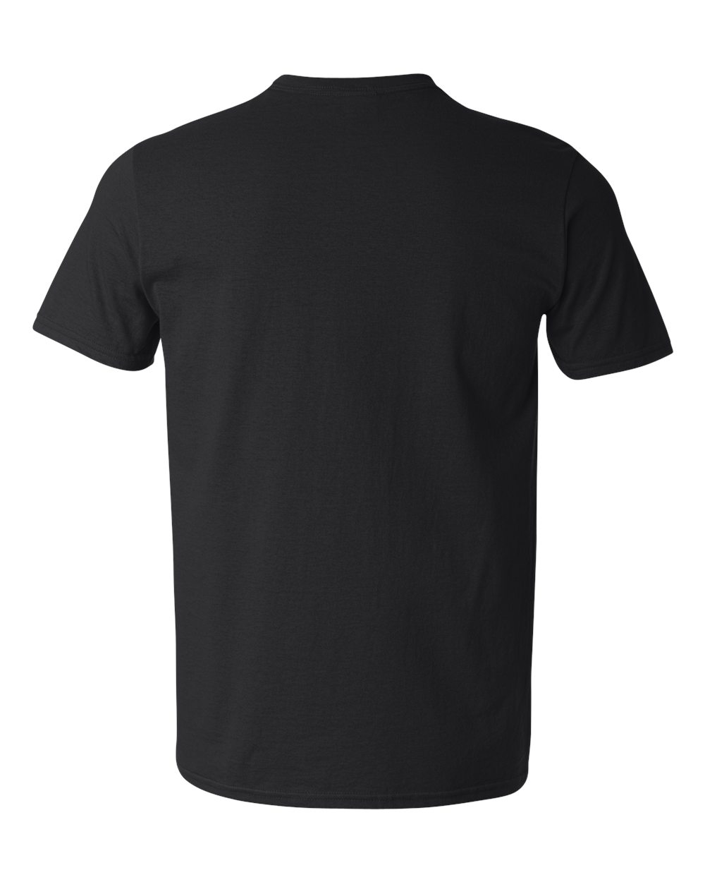 Men's Softstyle® V-Neck T-Shirt - Back - B01760502 - Black