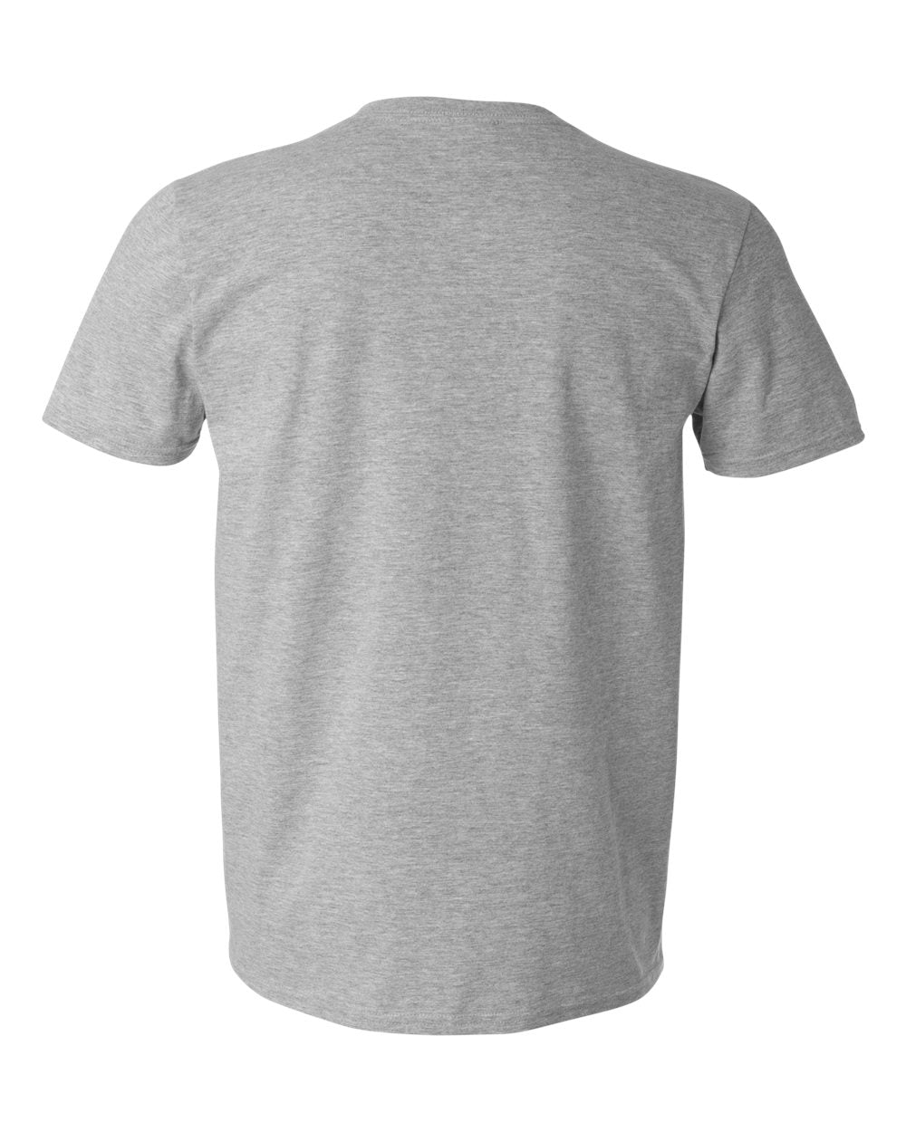 Men's Softstyle® V-Neck T-Shirt - Back - B01760583 - Sport Grey