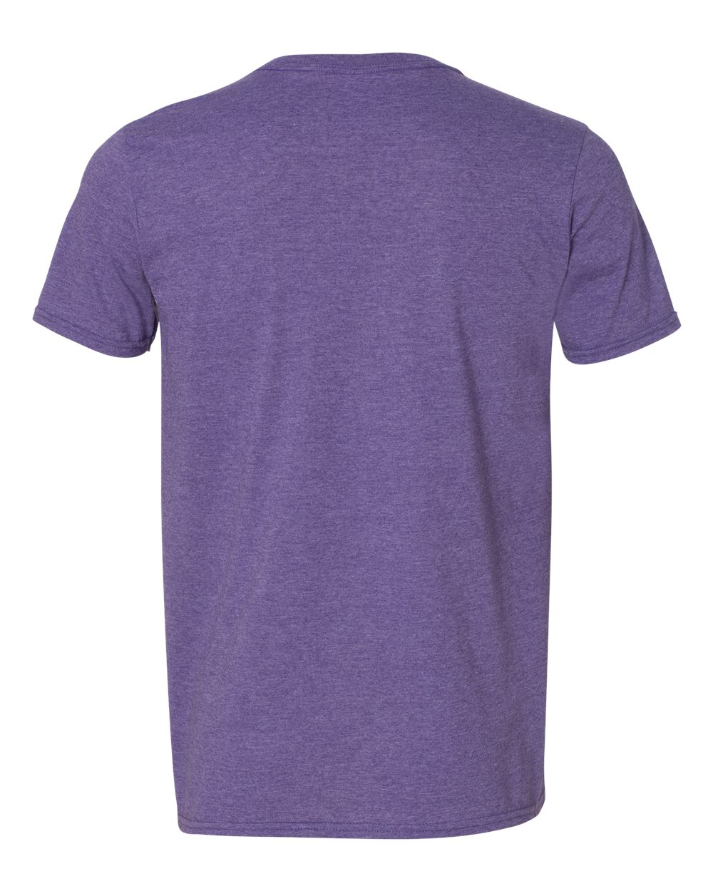 Men's Softstyle® V-Neck T-Shirt - Back - B01760673 - Heather Purple