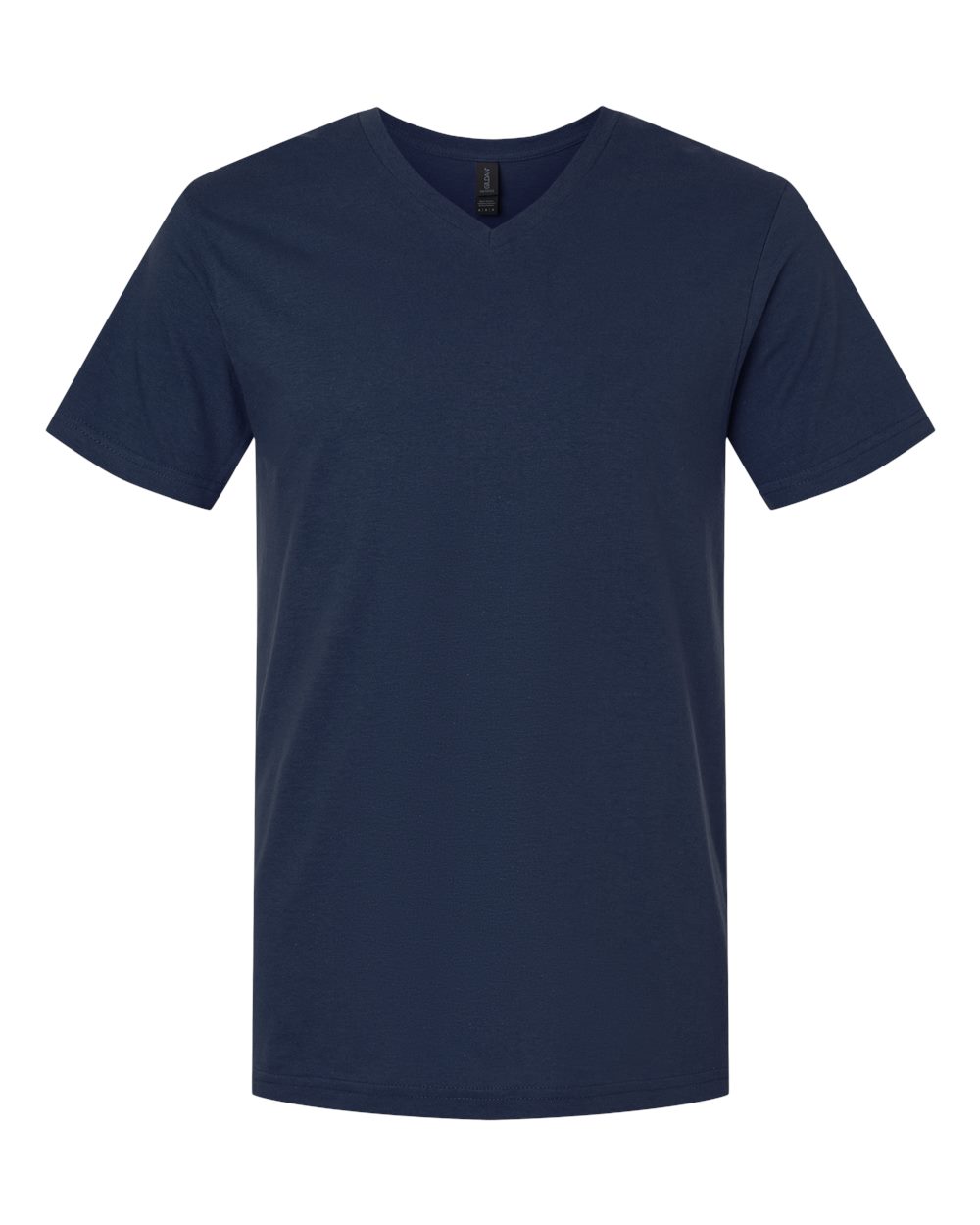 Men's Softstyle® V-Neck T-Shirt - Front - B01760653 - Navy