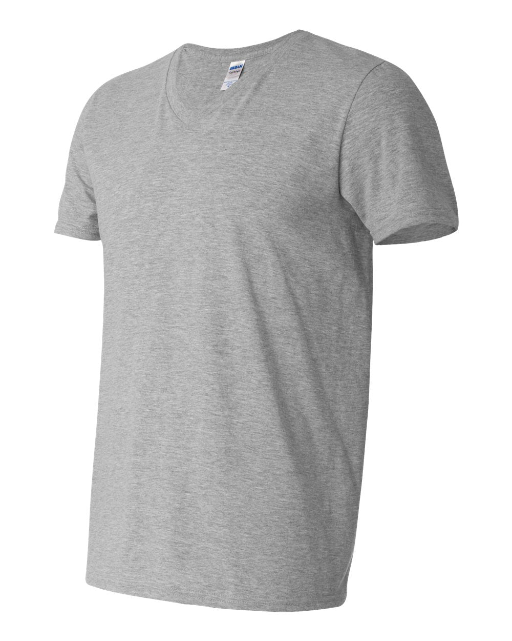 Men's Softstyle® V-Neck T-Shirt - Side - B01760583 - Sport Grey