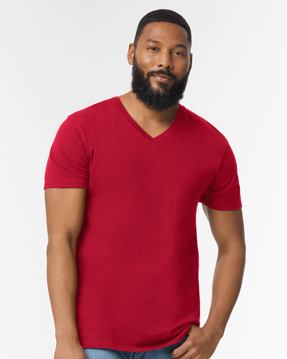 Men's Softstyle® V-Neck T-Shirt - styleImage