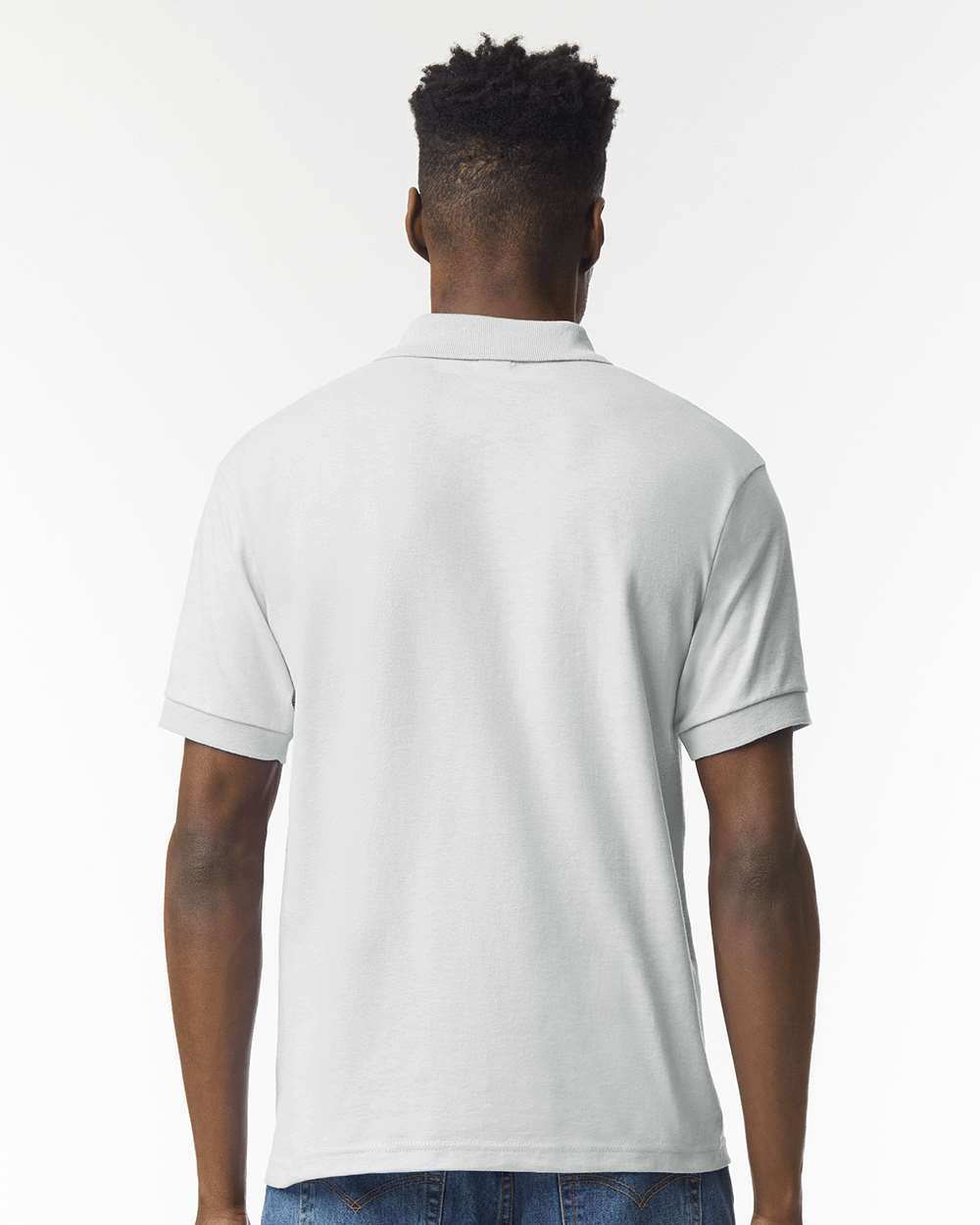Men's DryBlend® Jersey Polo - OnModelBack - B11060023 - Ash