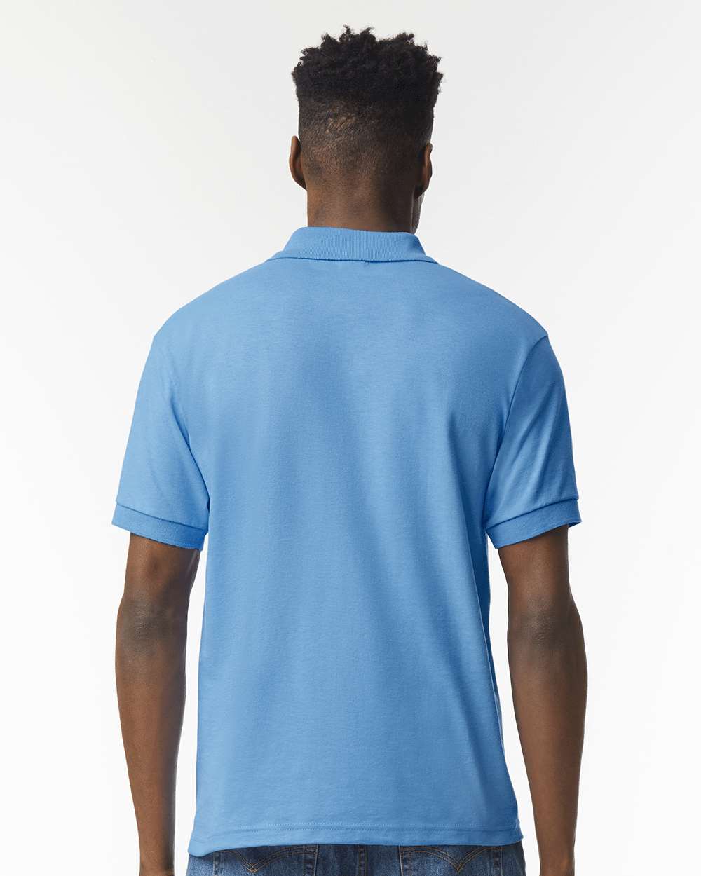 Men's DryBlend® Jersey Polo - OnModelBack - B11060263 - Carolina Blue