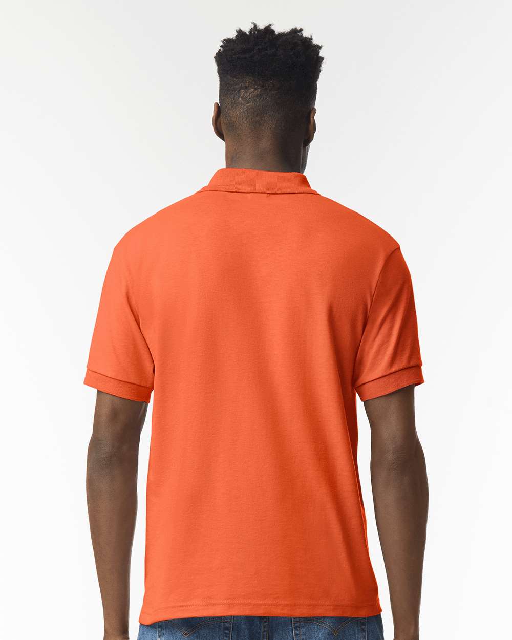 Men's DryBlend® Jersey Polo - OnModelBack - B11060663 - Orange