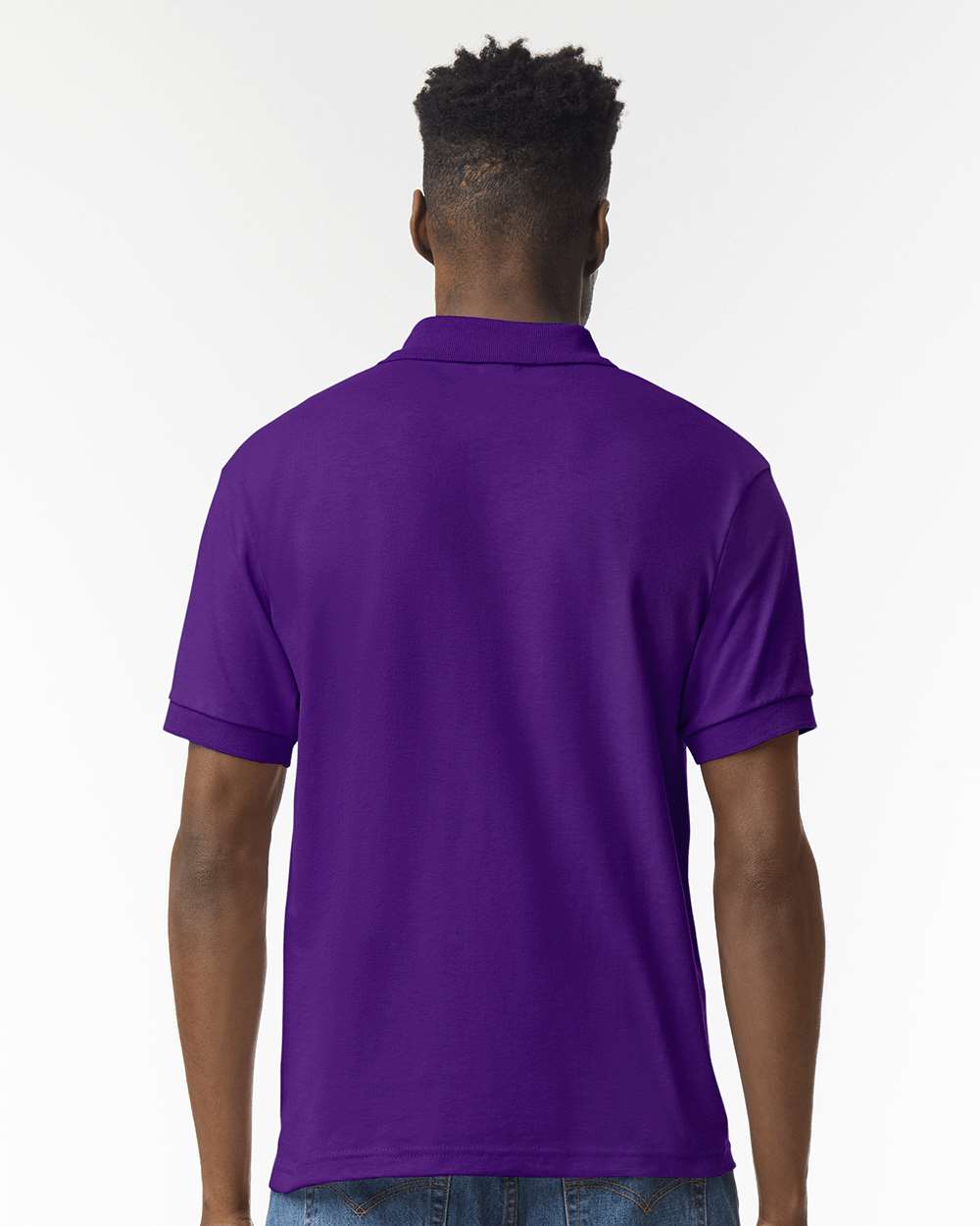 Men's DryBlend® Jersey Polo - OnModelBack - B11060673 - Purple