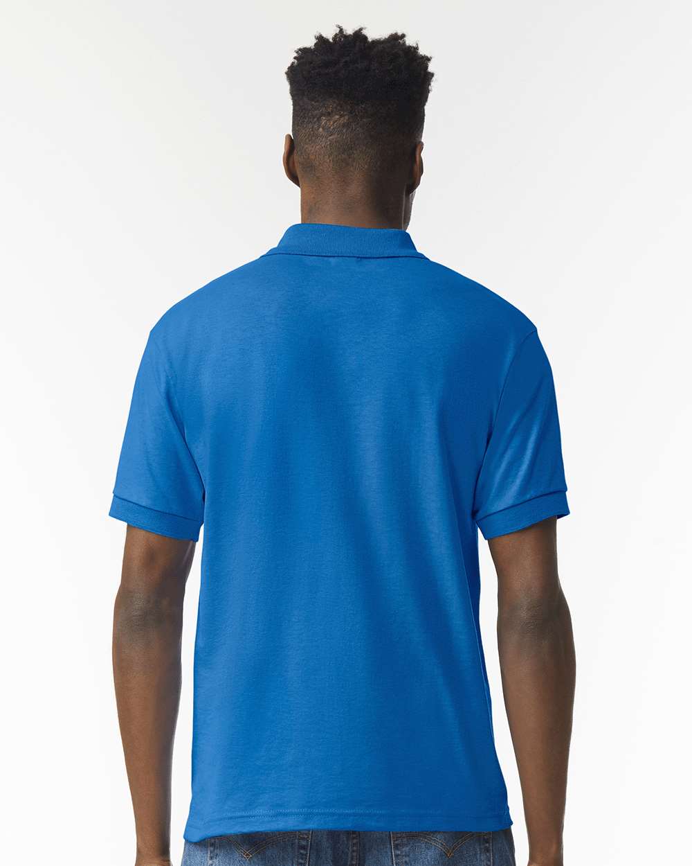Men's DryBlend® Jersey Polo - OnModelBack - B11060753 - Royal