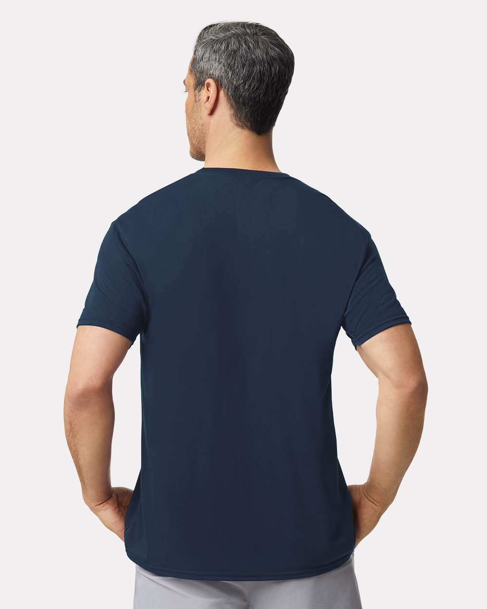 Unisex Performance® T-Shirt - OnModelBack - B09260653 - Navy