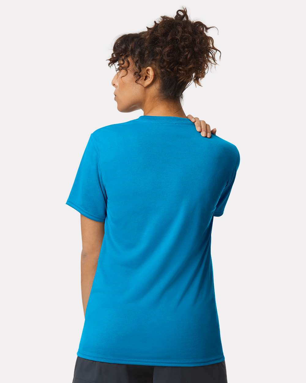 Unisex Performance® T-Shirt - OnModelBack - B09260763 - Sapphire