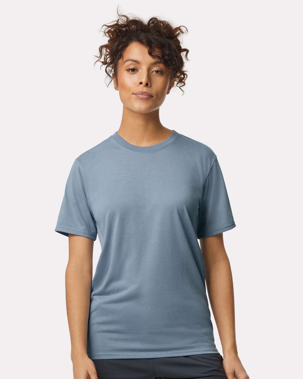 Unisex Performance® T-Shirt - OnModelFront - B09260233 - Stone Blue