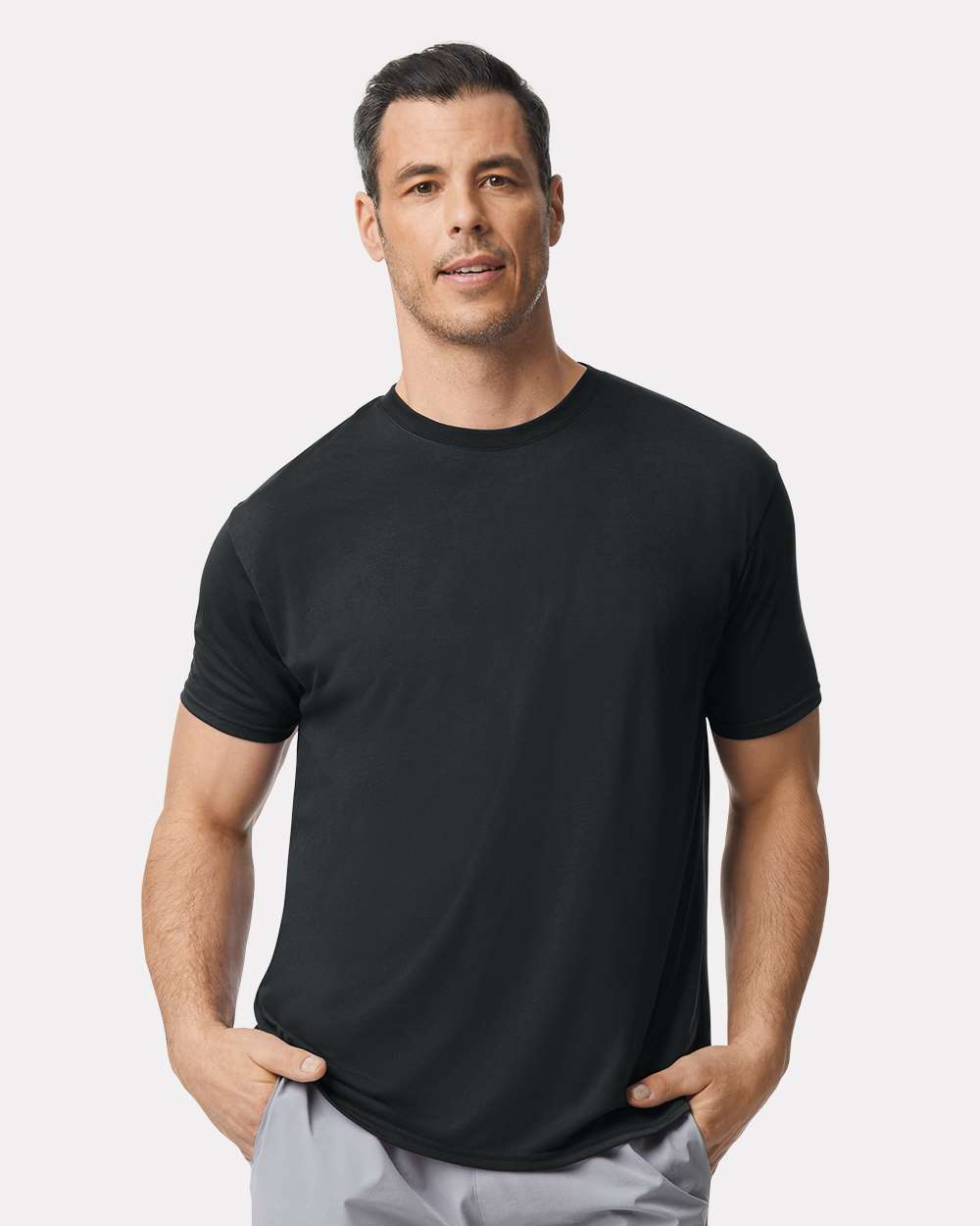 Unisex Performance® T-Shirt - OnModelFront - B09260503 - Black