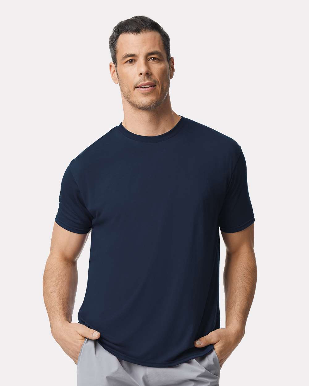 Unisex Performance® T-Shirt - OnModelFront - B09260653 - Navy