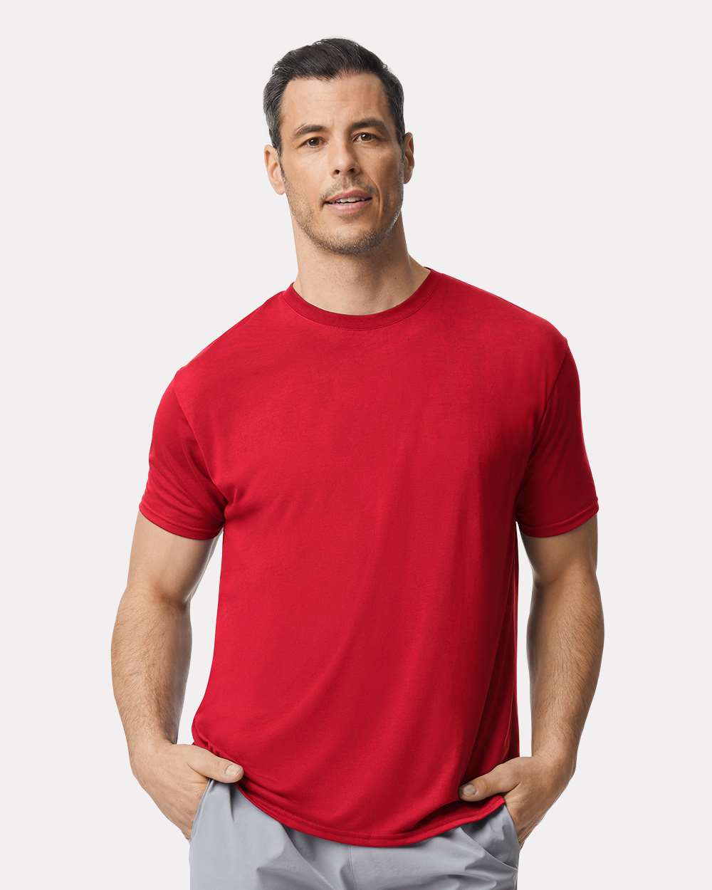 Unisex Performance® T-Shirt - OnModelFront - B09260703 - Red