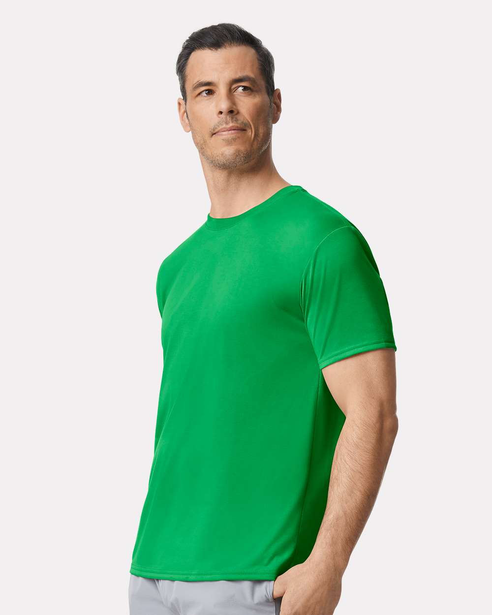Unisex Performance® T-Shirt - OnModelSide - B09260203 - Irish Green
