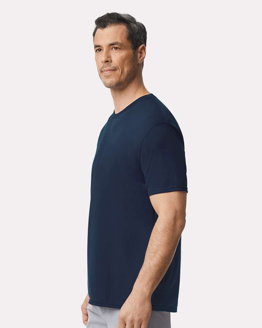 Unisex Performance® T-Shirt - OnModelSide - B09260653 - Navy