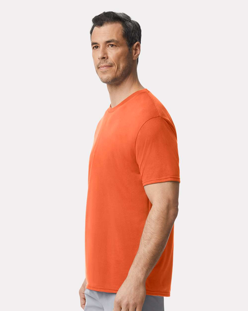 Unisex Performance® T-Shirt - OnModelSide - B09260663 - Orange