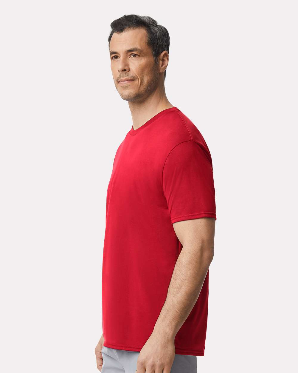 Unisex Performance® T-Shirt - OnModelSide - B09260703 - Red