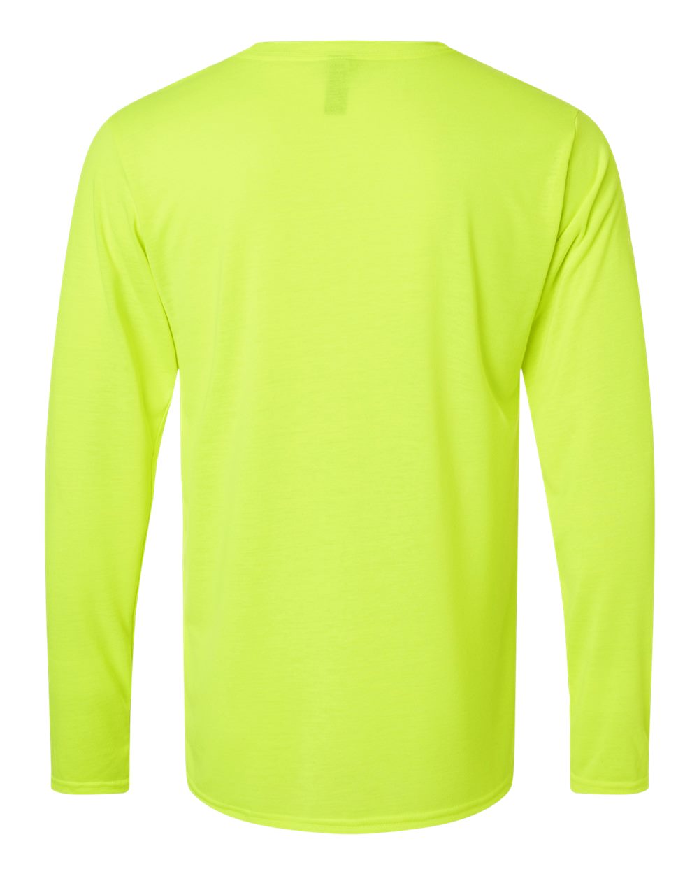 Unisex Performance® Long Sleeve T-Shirt - Back - B85560163 - Safety Green