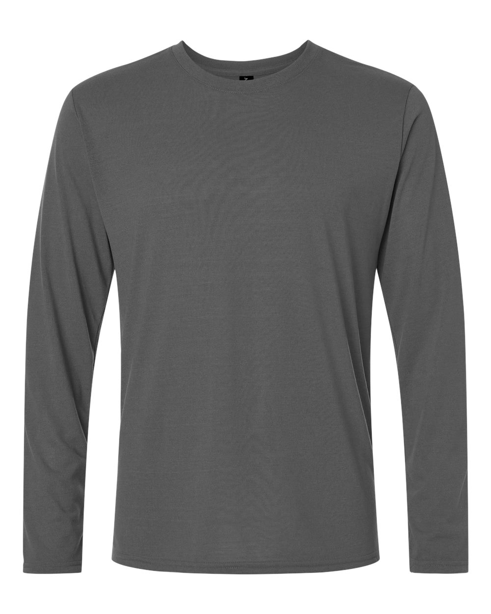 Unisex Performance® Long Sleeve T-Shirt - Front - B85560093 - Charcoal
