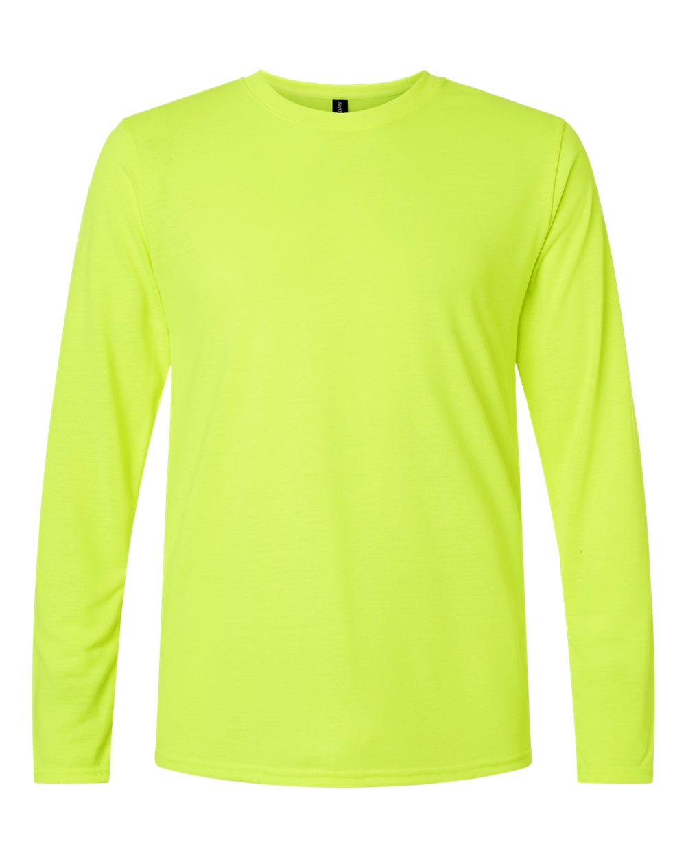 Unisex Performance® Long Sleeve T-Shirt - Front - B85560163 - Safety Green