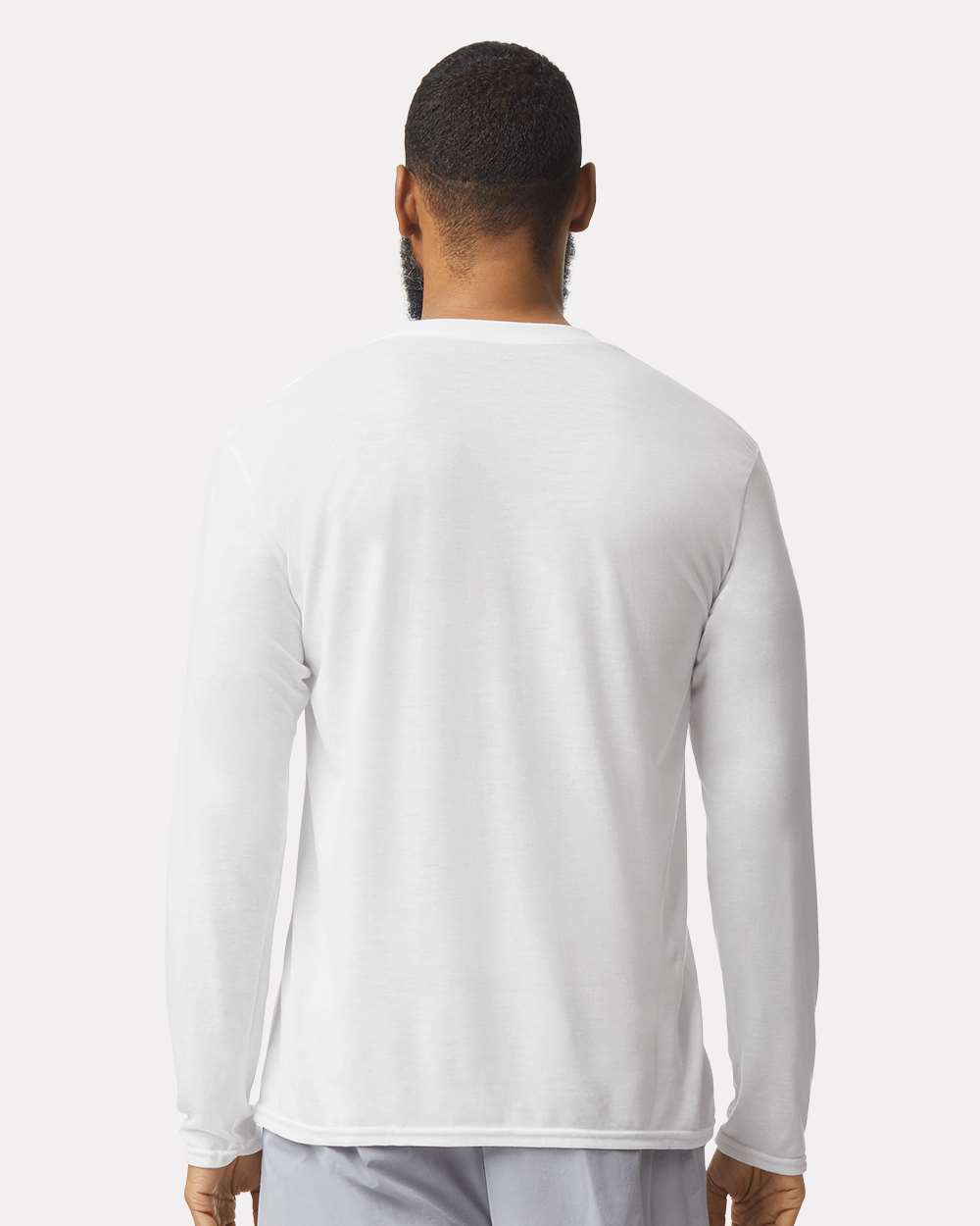 Unisex Performance® Long Sleeve T-Shirt - OnModelBack - B85560003 - White