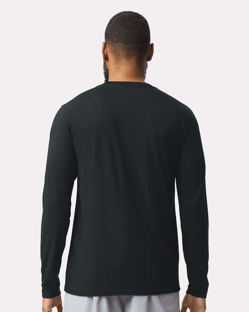 Unisex Performance® Long Sleeve T-Shirt - OnModelBack - B85560503 - Black