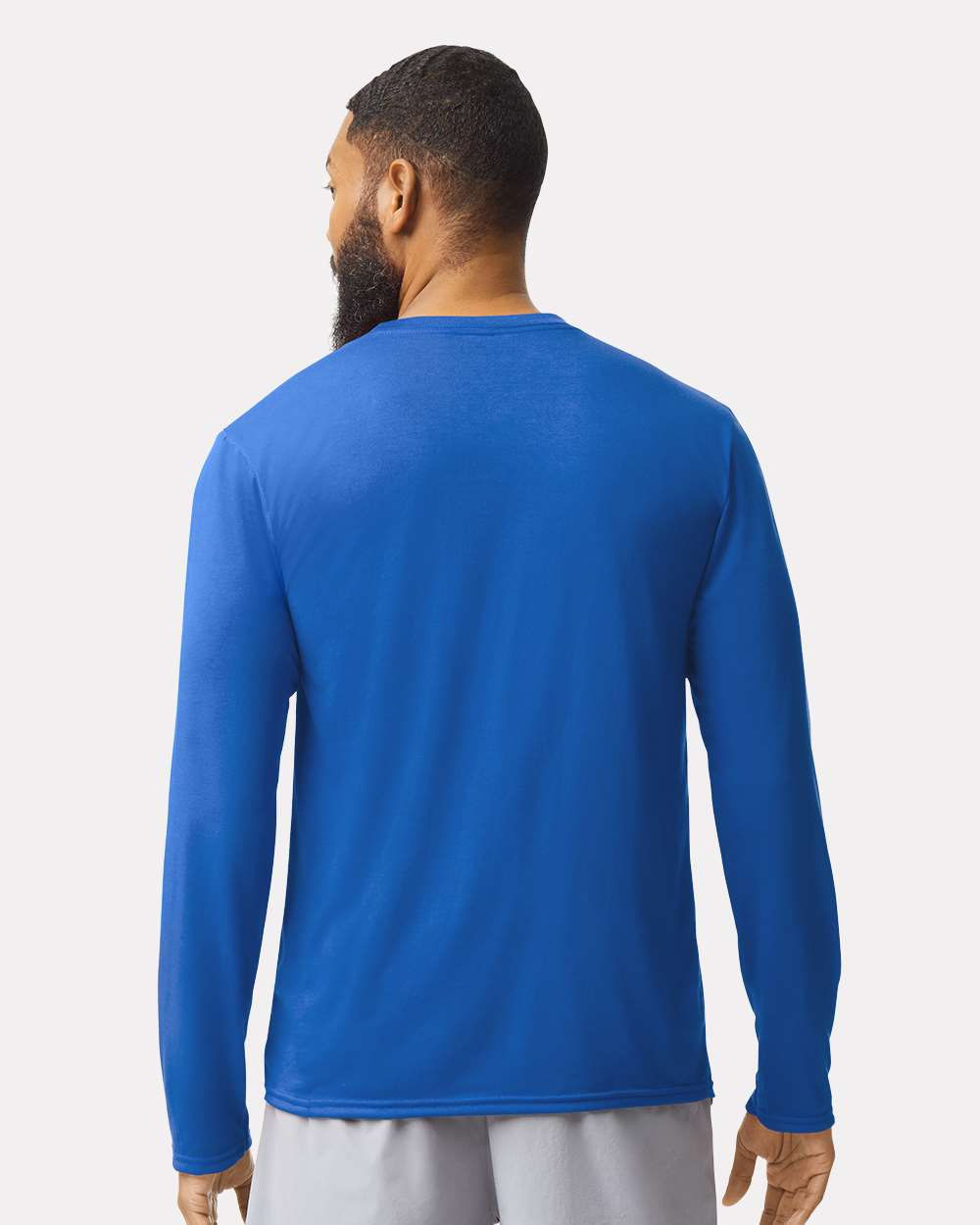 Unisex Performance® Long Sleeve T-Shirt - OnModelBack - B85560753 - Royal