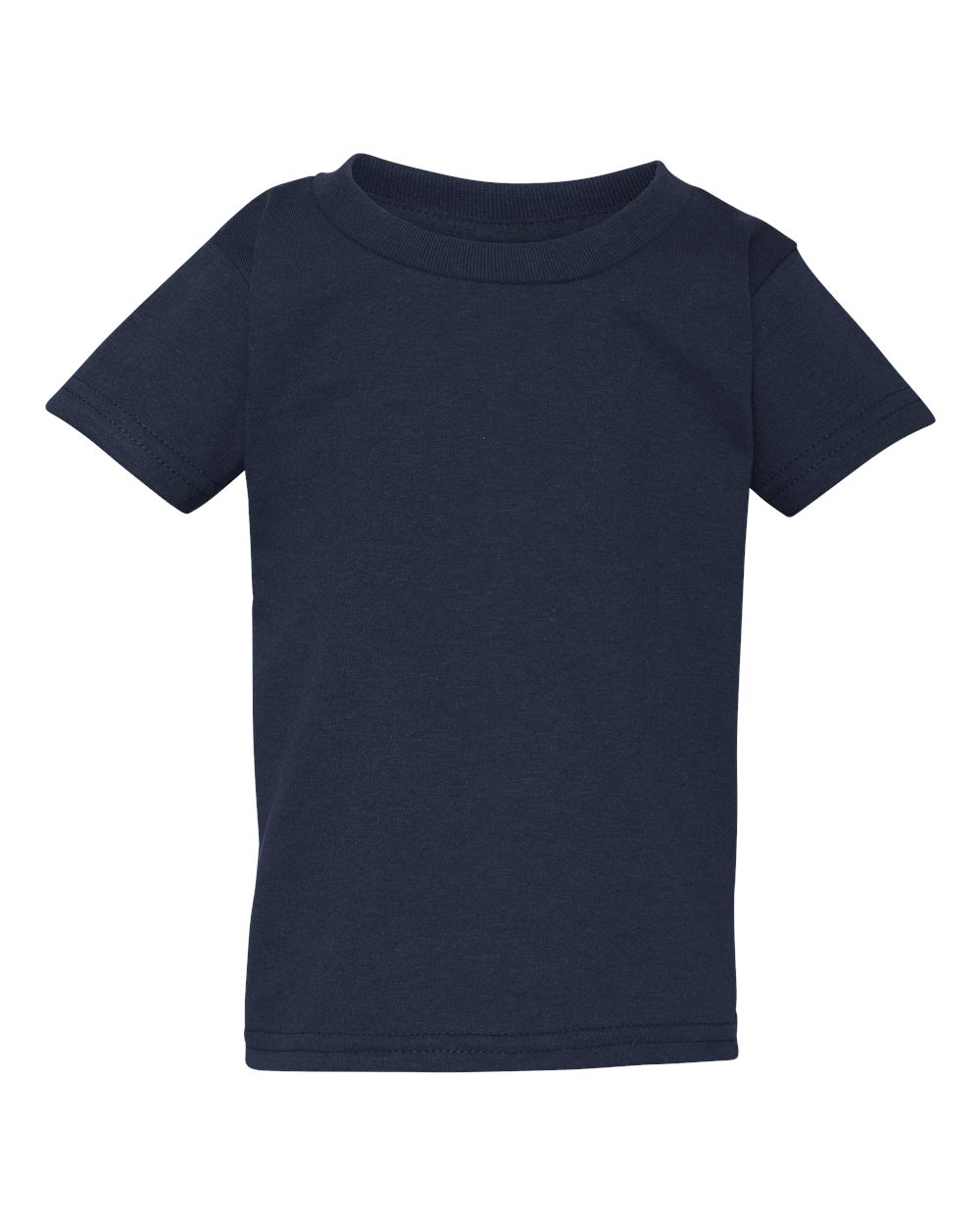 Toddler Heavy Cotton™ T-Shirt - Front - B35560653 - Navy