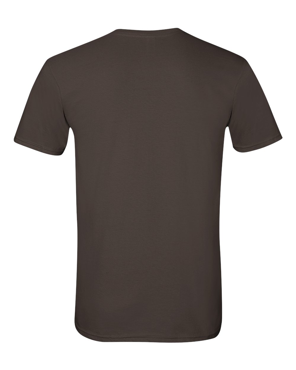 Men's Softstyle® T-Shirt - Back - B00660053 - Dark Chocolate