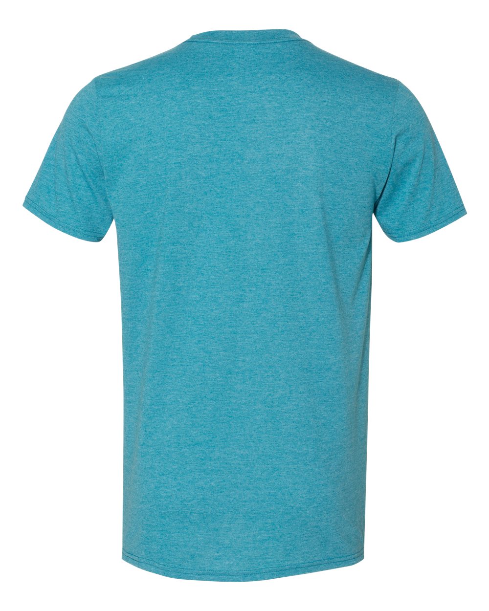 Men's Softstyle® T-Shirt - Back - B00660483 - Heather Galapagos Blue