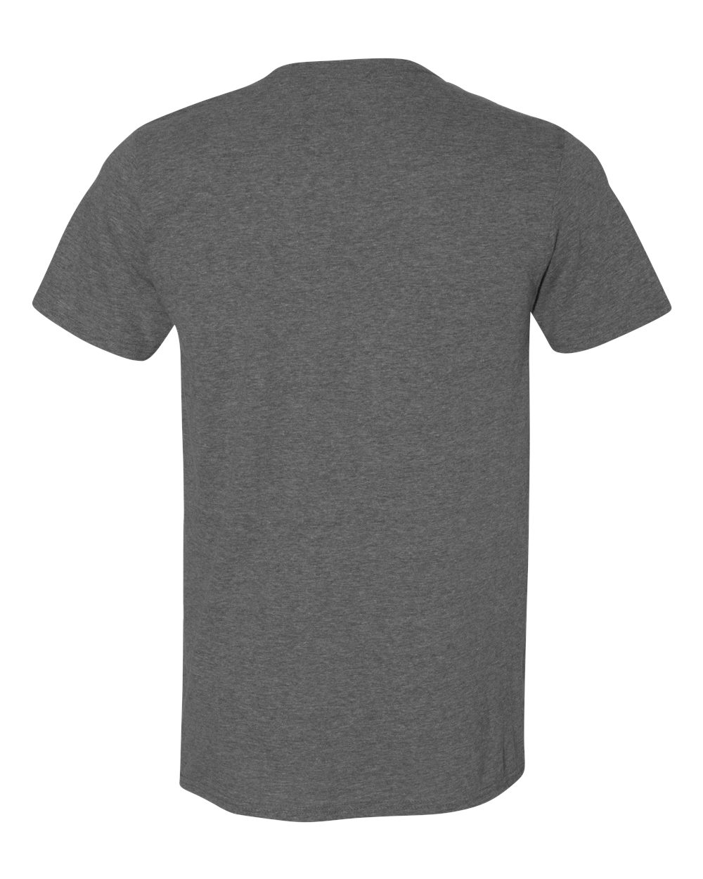 Men's Softstyle® T-Shirt - Back - B00660822 - Heather Dark Grey