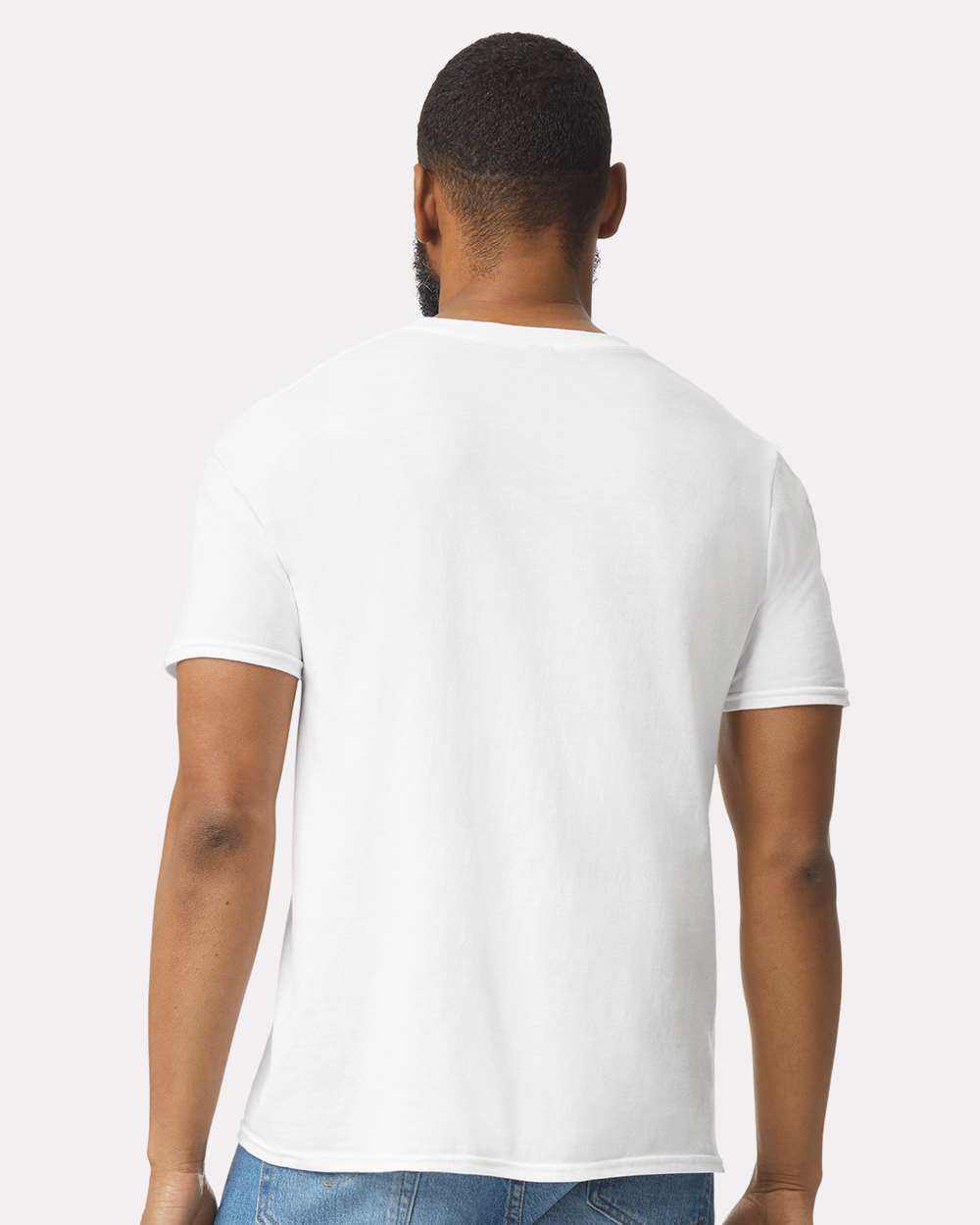 Men's Softstyle® T-Shirt - OnModelBack - B00660002 - White