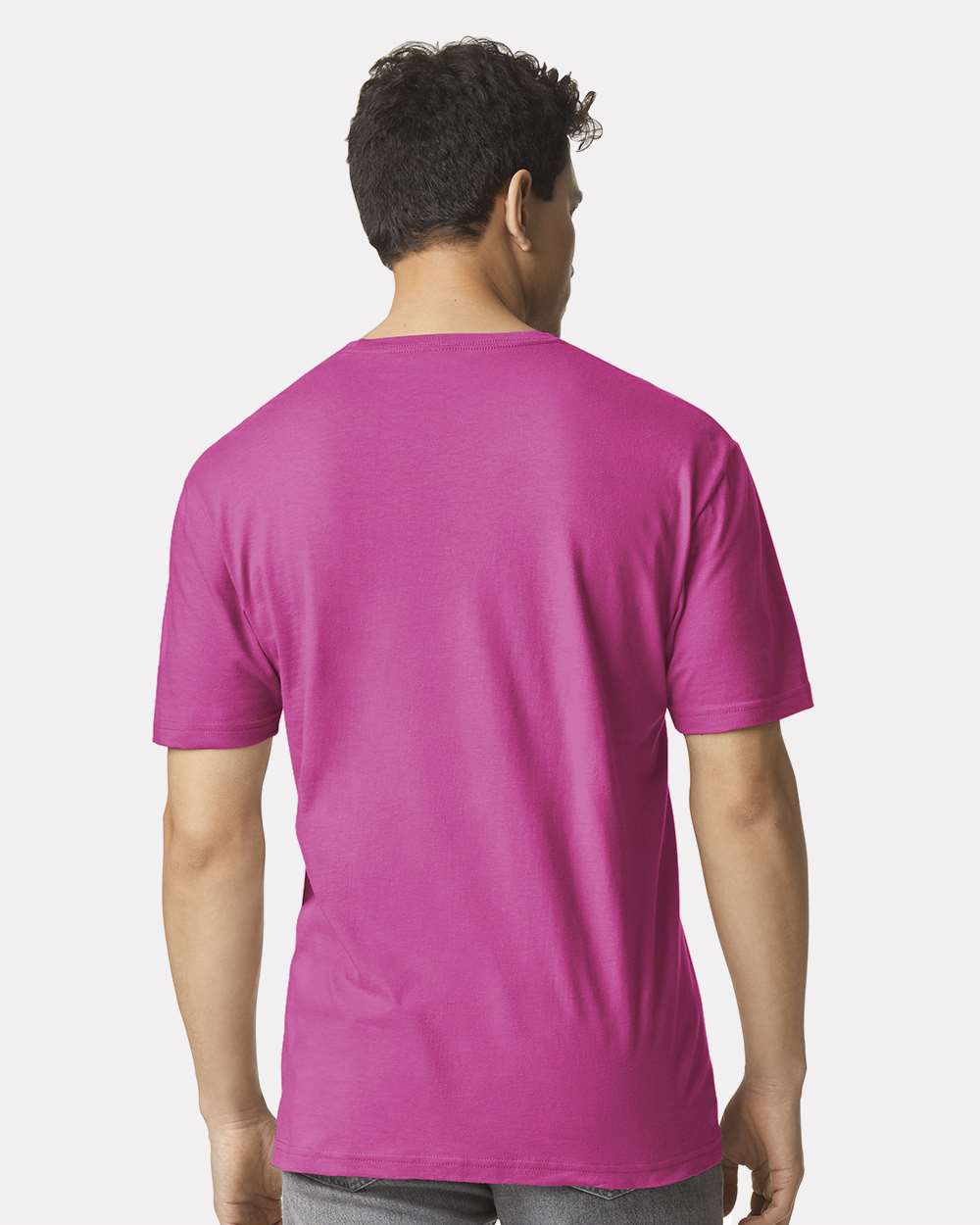 Men's Softstyle® T-Shirt - OnModelBack - B00660163 - Heliconia
