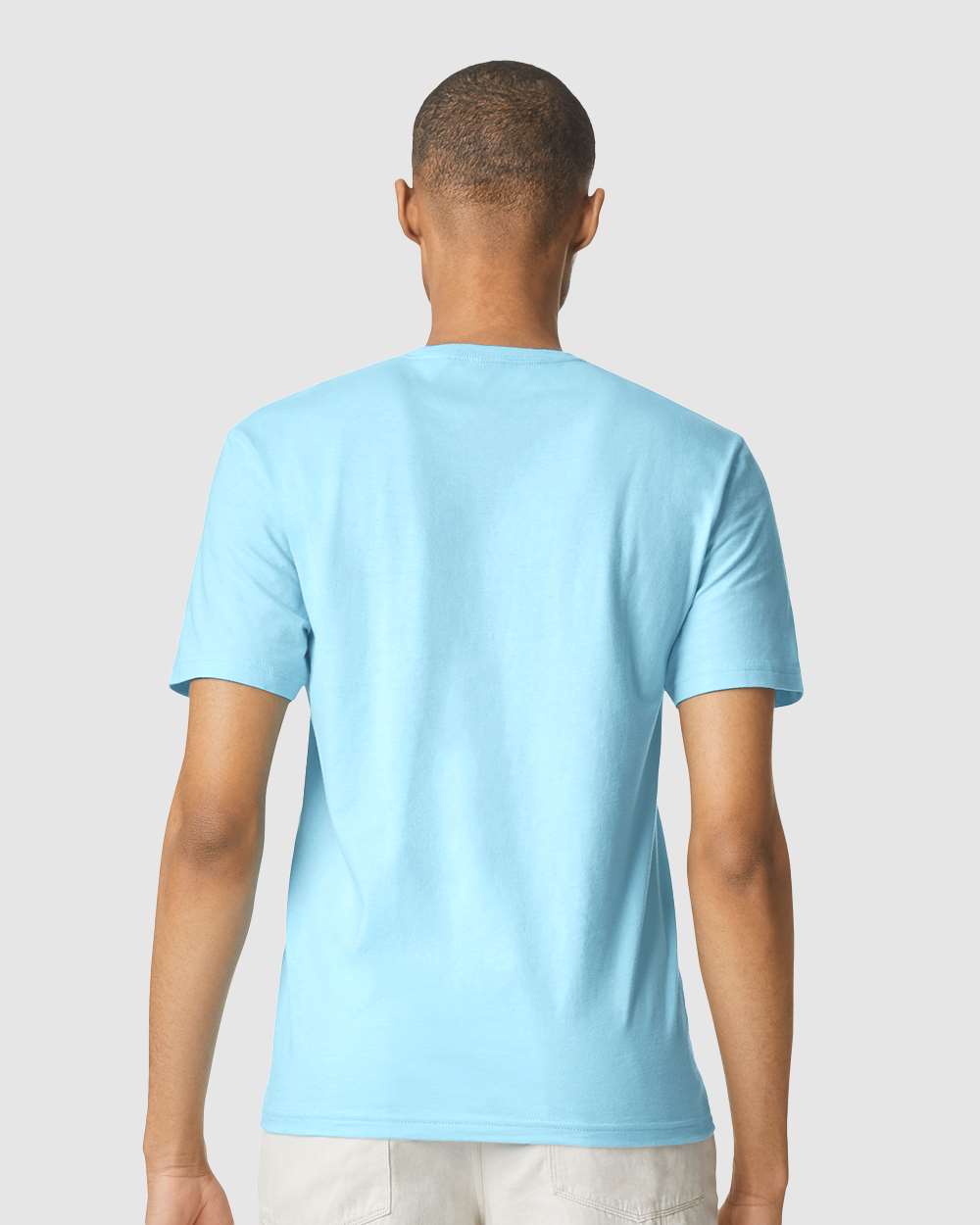 Men's Softstyle® T-Shirt - OnModelBack - B00660443 - Sky