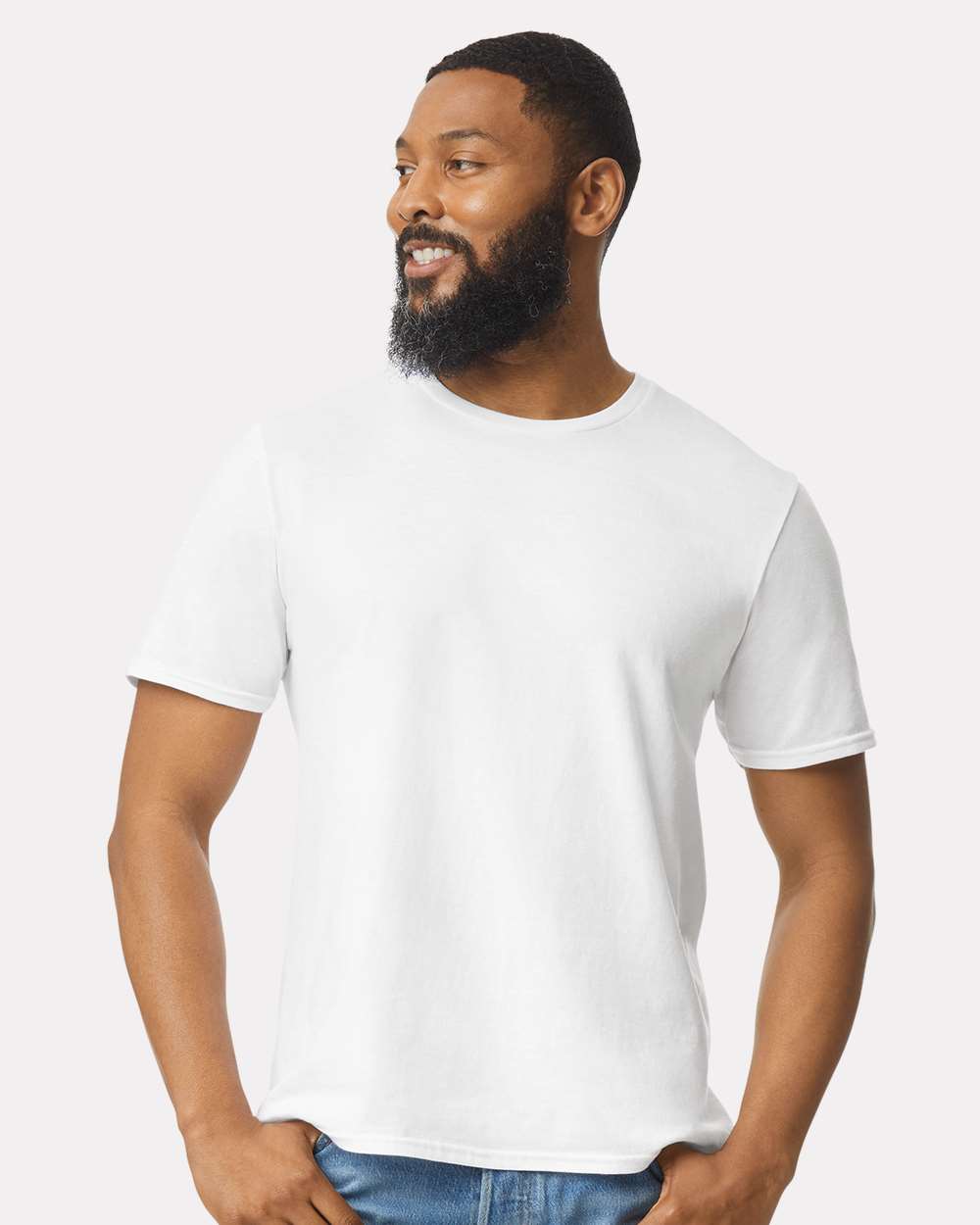 Men's Softstyle® T-Shirt - OnModelFront - B00660002 - White