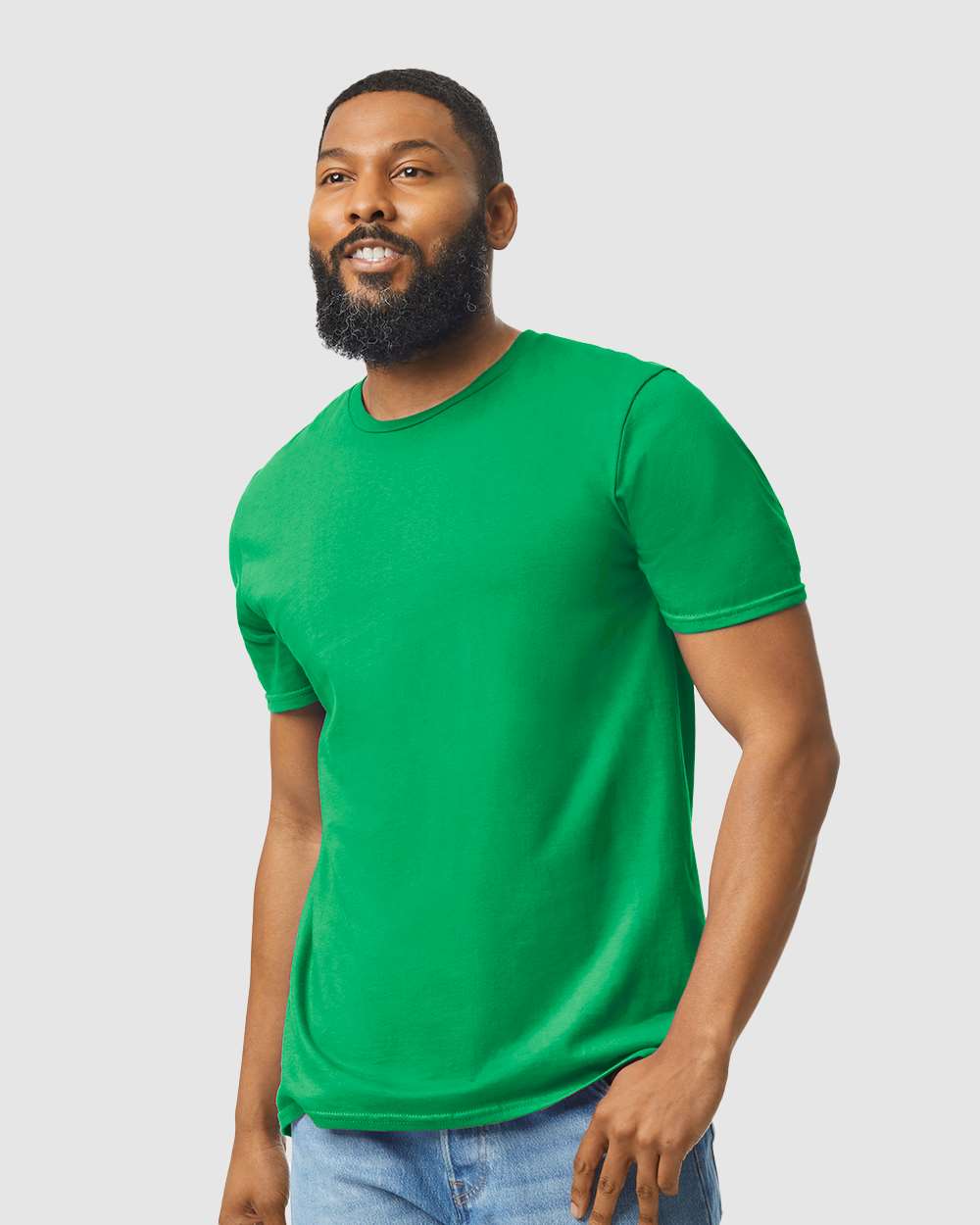 Men's Softstyle® T-Shirt - OnModelFront - B00660203 - Irish Green