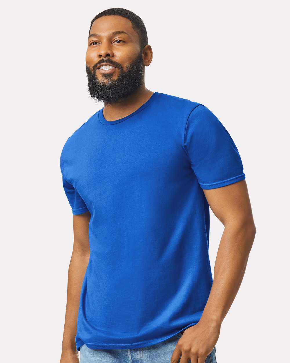 Men's Softstyle® T-Shirt - OnModelFront - B00660752 - Royal