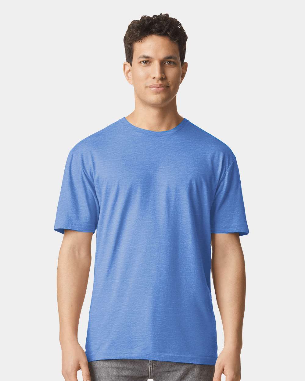 Men's Softstyle® T-Shirt - OnModelFront - B00660762 - Heather Royal
