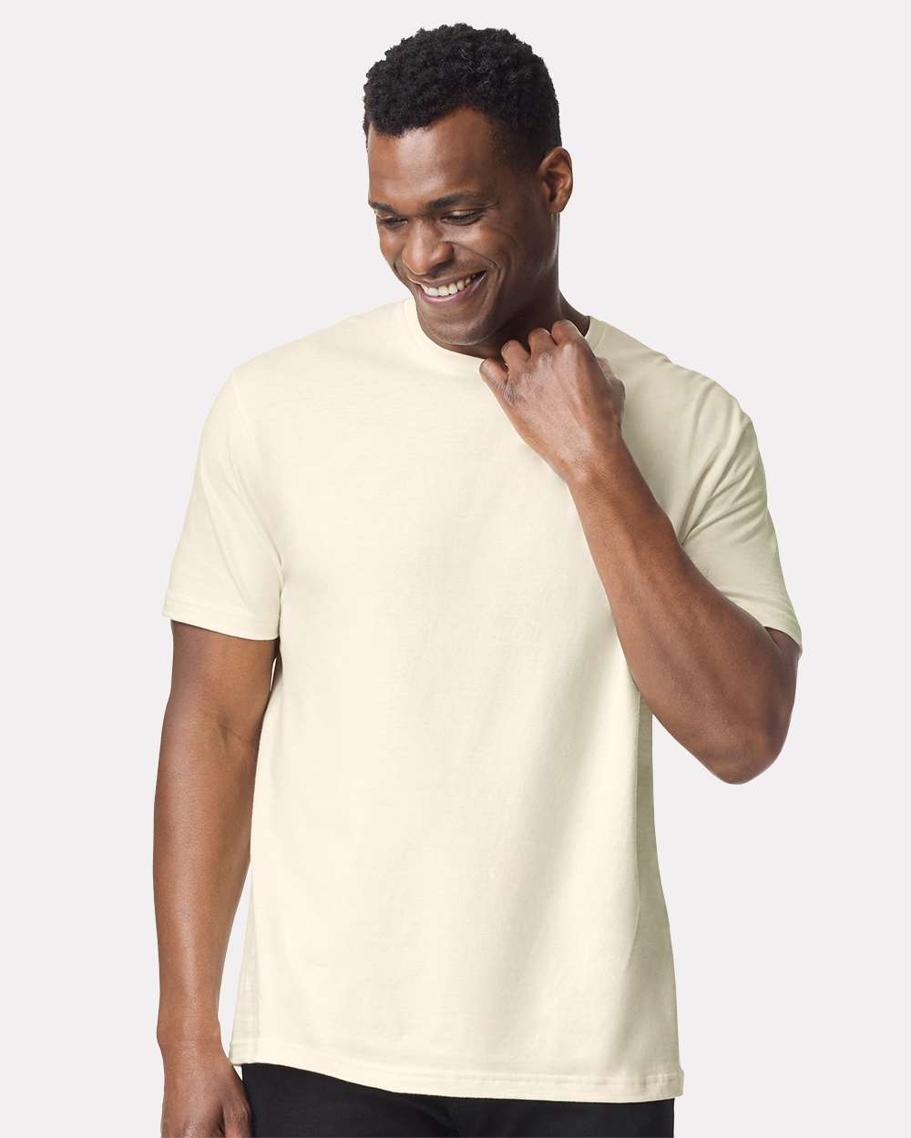 Men's Softstyle® T-Shirt - OnModelFront - B00660933 - Off White