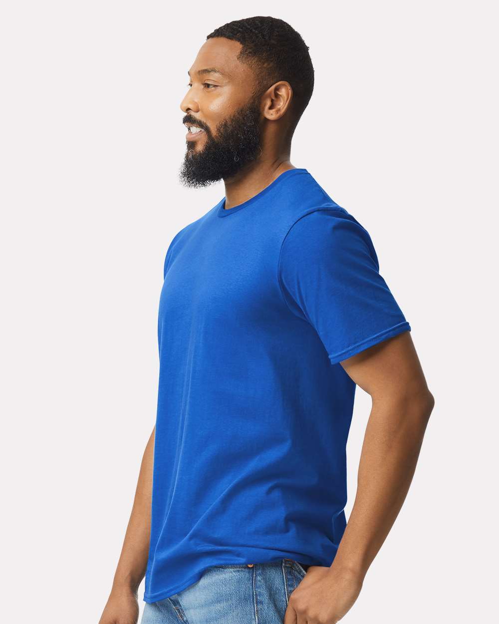 Men's Softstyle® T-Shirt - OnModelSide - B00660752 - Royal