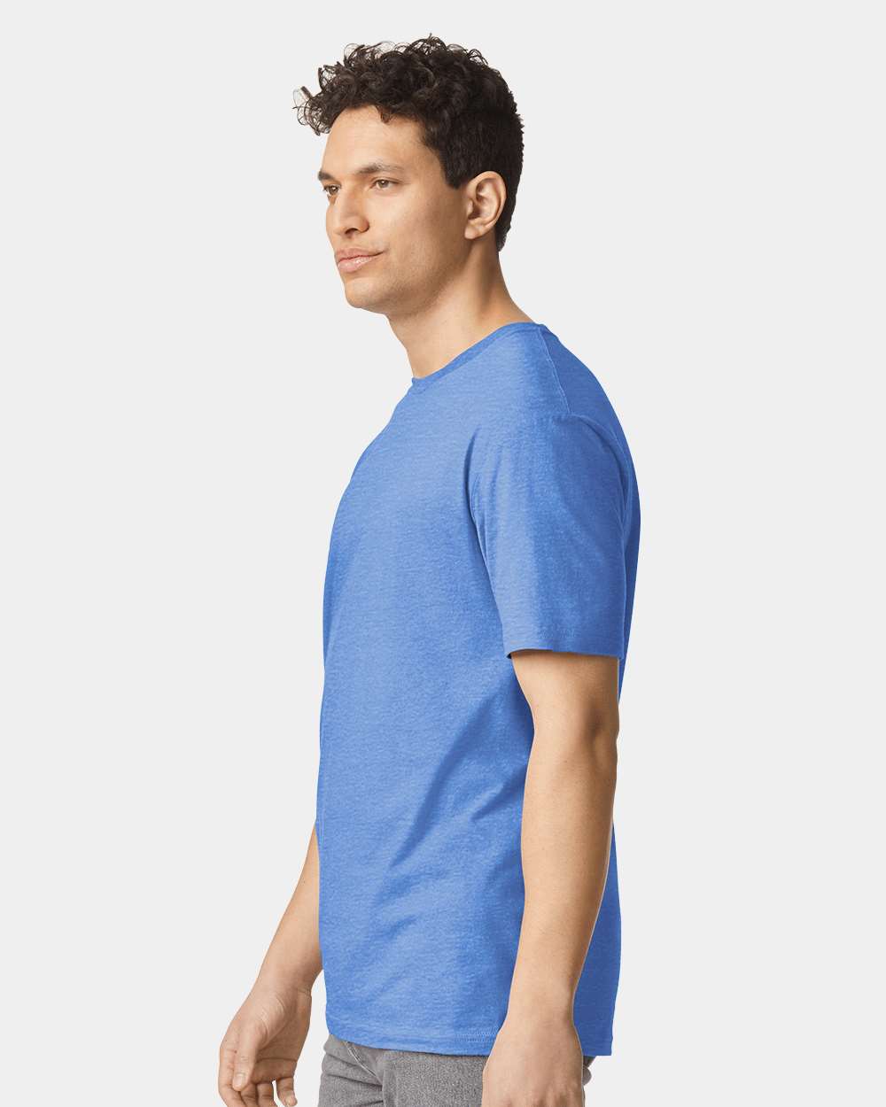 Men's Softstyle® T-Shirt - OnModelSide - B00660762 - Heather Royal
