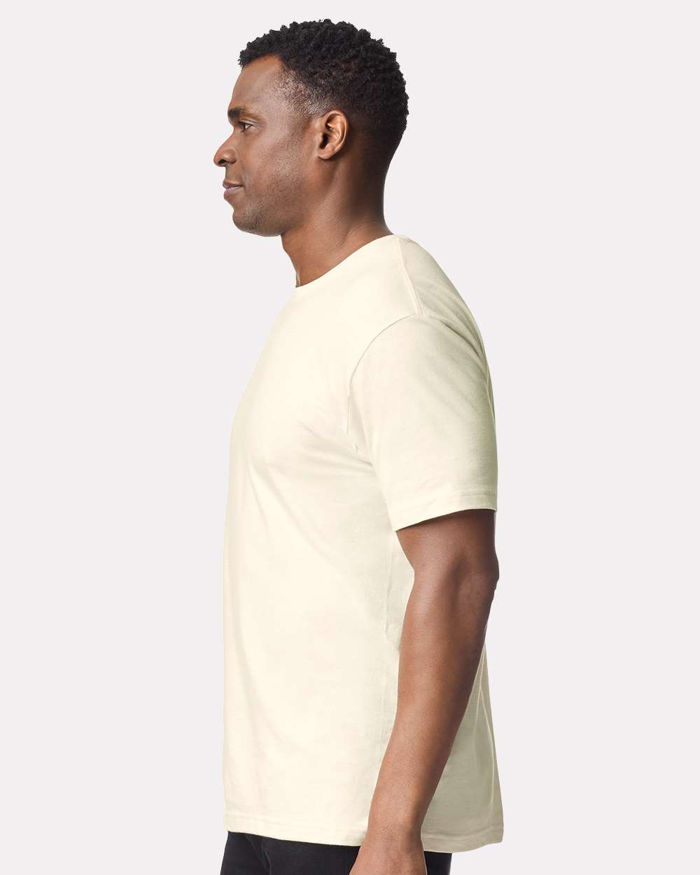 Men's Softstyle® T-Shirt - OnModelSide - B00660933 - Off White