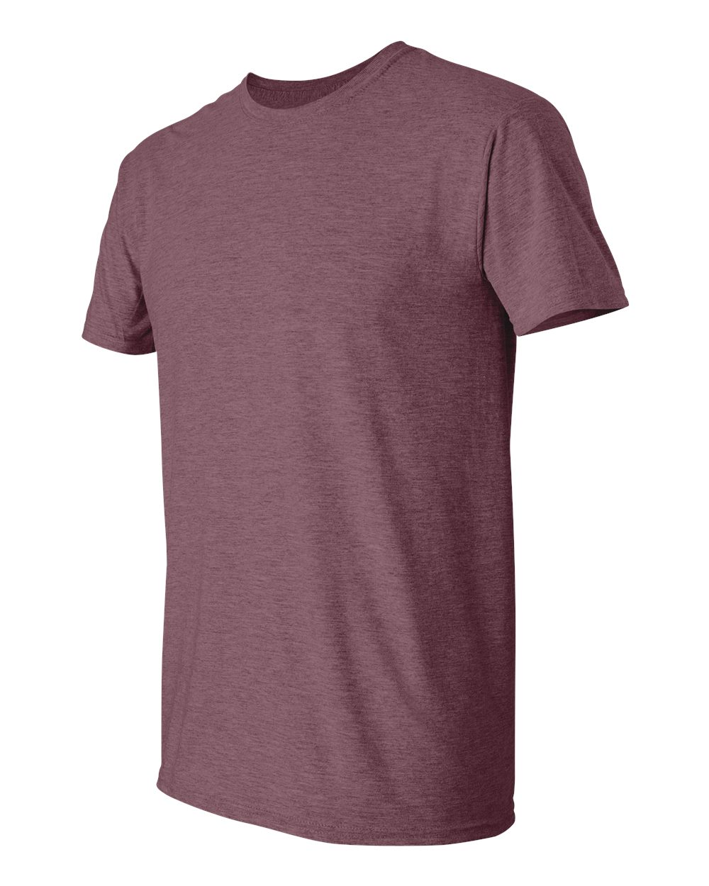 Men's Softstyle® T-Shirt - Side - B00660073 - Heather Maroon