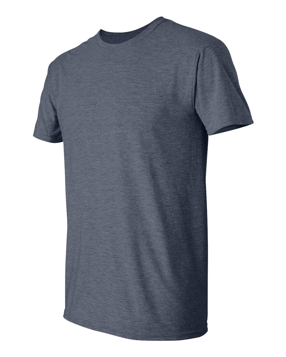 Men's Softstyle® T-Shirt - Side - B00660612 - Heather Navy